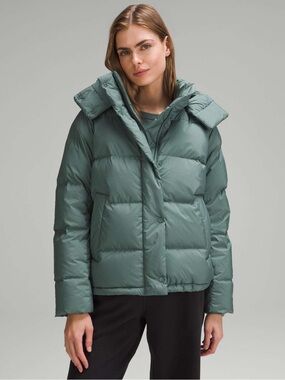 Women's Wunder Puff 600-Down-Fill Jacket Medium Forest Color Size 14 NWOT